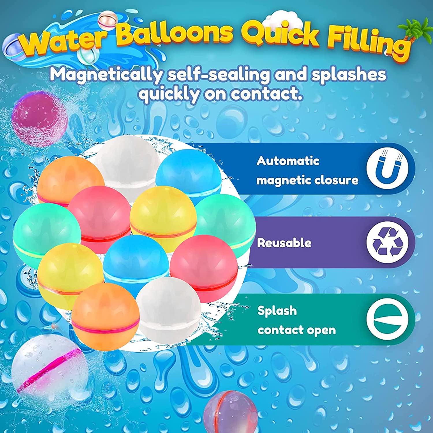 MagBalloons™ - Magnetische Wasserballons | 3+3 GRATIS!