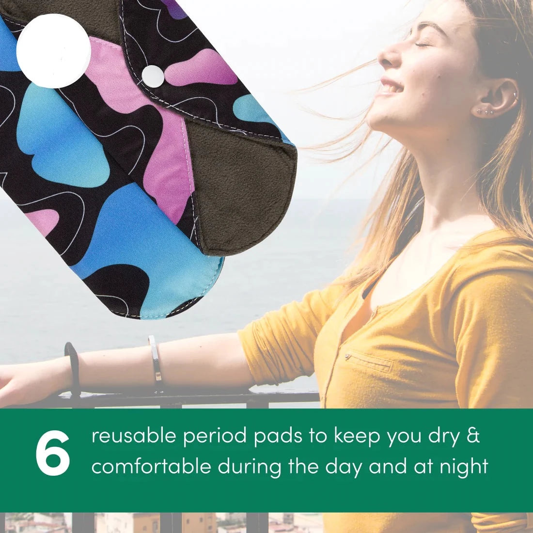 DryPads™ - Wiederverwendbare Damenbinden | 1+4 GRATIS!