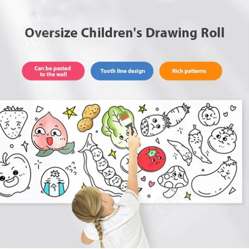 DrawSheet™ - Kinder Malrolle | 1+2 GRATIS!