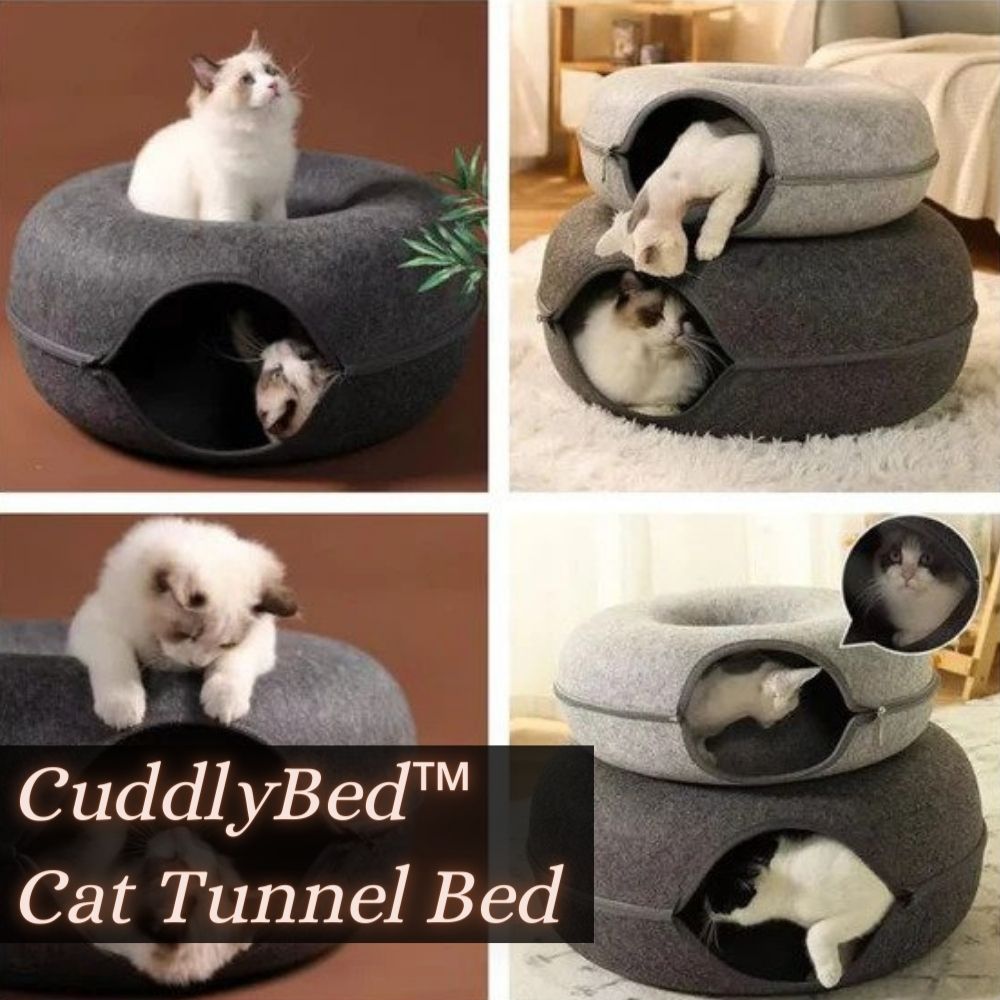 CuddlyBed™ - Katzentunnel Bett