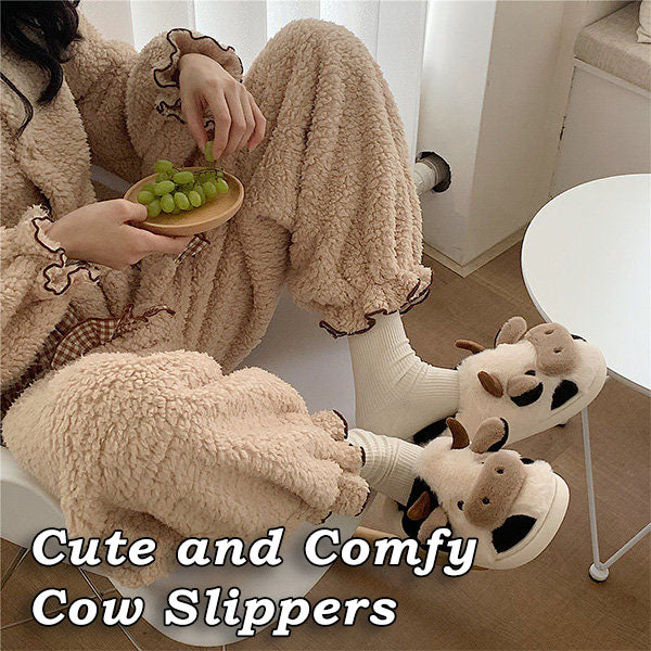 CozySlippers™ - Niedliche Kuhpantoffeln